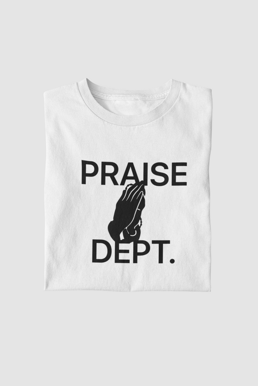 Praise Dept. White T-Shirt